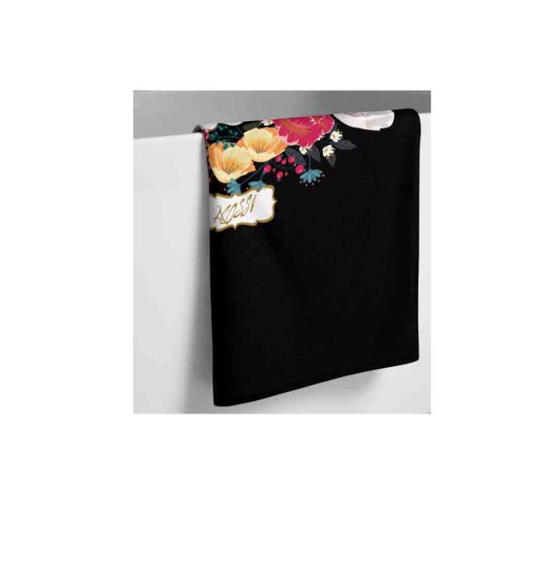 Black-PositiveVfleur-beach-towel-30x60