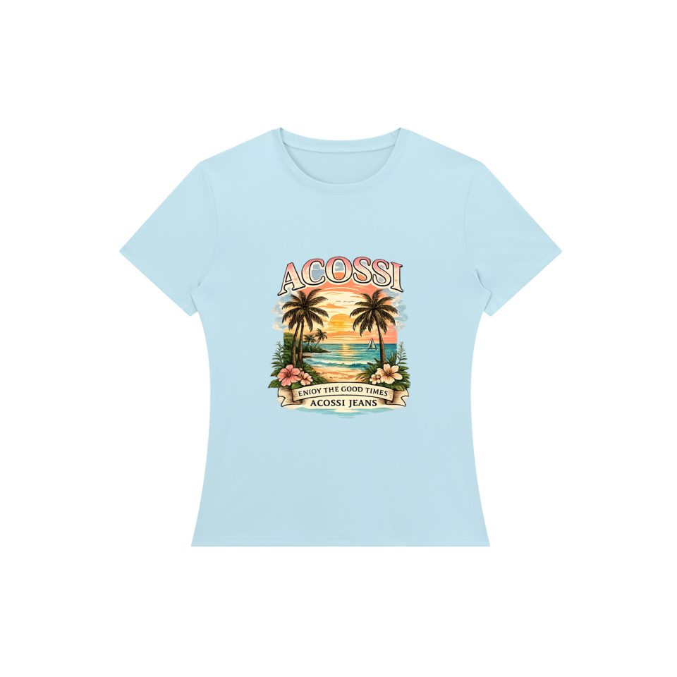 Acossi Time Vibe Graphic Women's Short Sleeve Tee