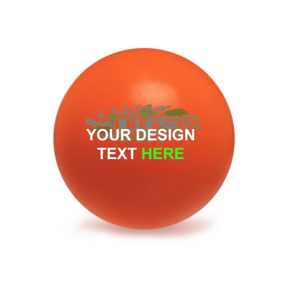 Custom 2.75 Inch Round Stress Reliever Ball