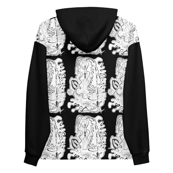 Feel the vibe with this unisex all over print hoodie and