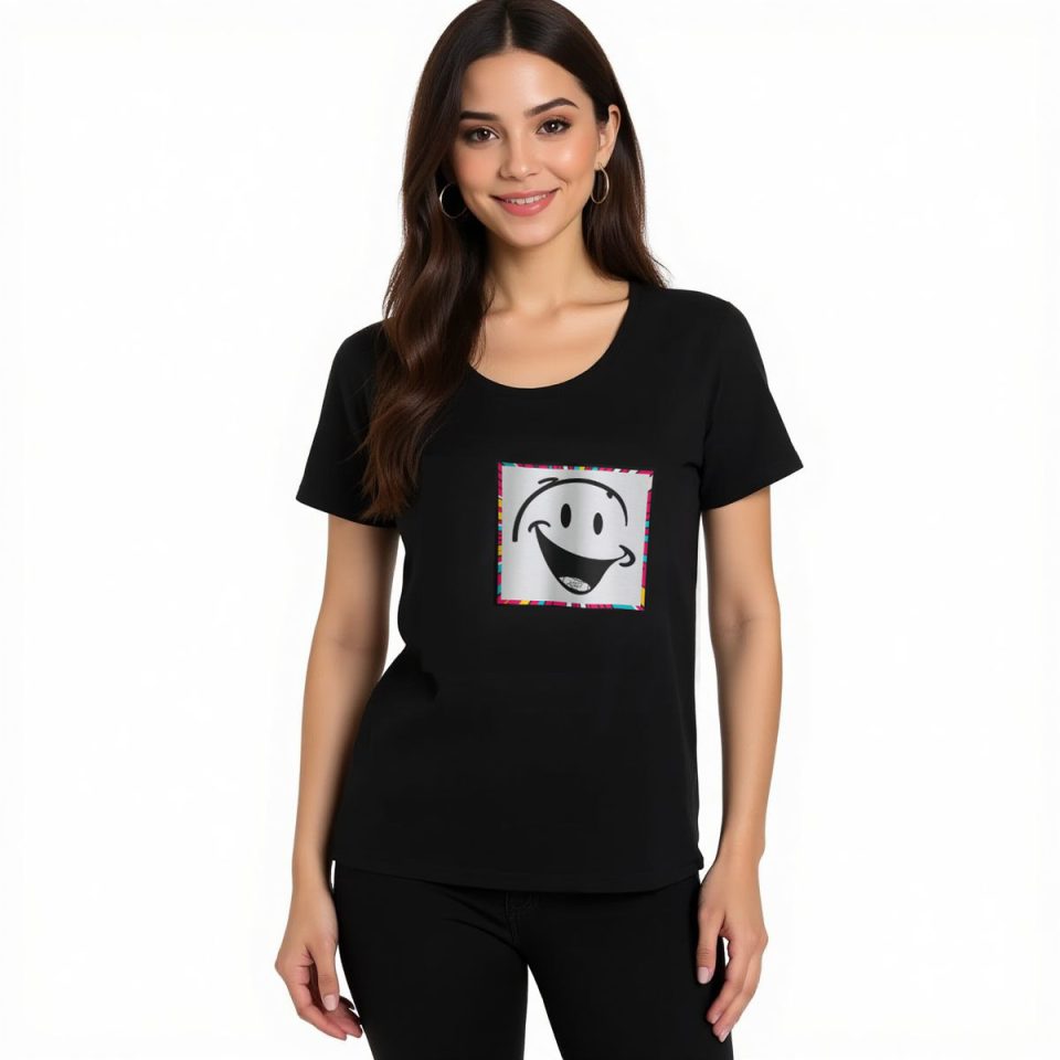 Bold Smile Face Art Tee