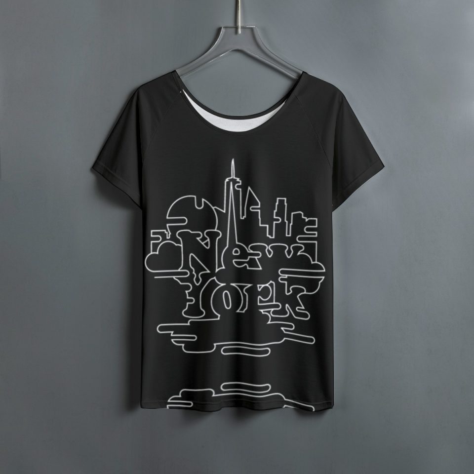 NYC Black Night Ladies T-Shirt