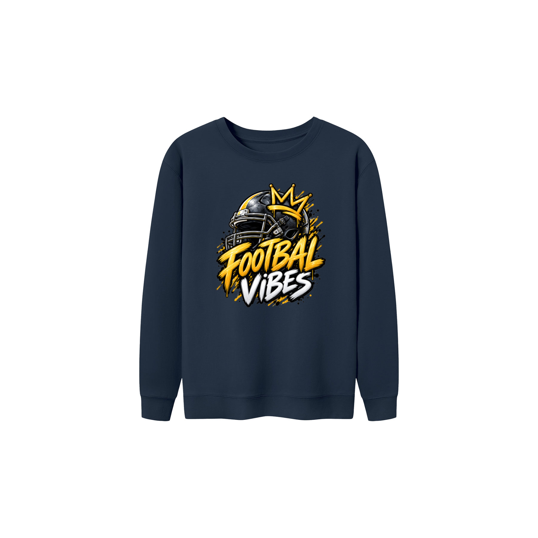 Football_VibeNavy Blue-front_sweater