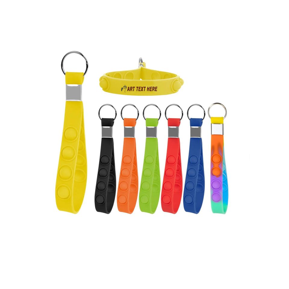 Custom Push Pop Stress Reliever Keychain